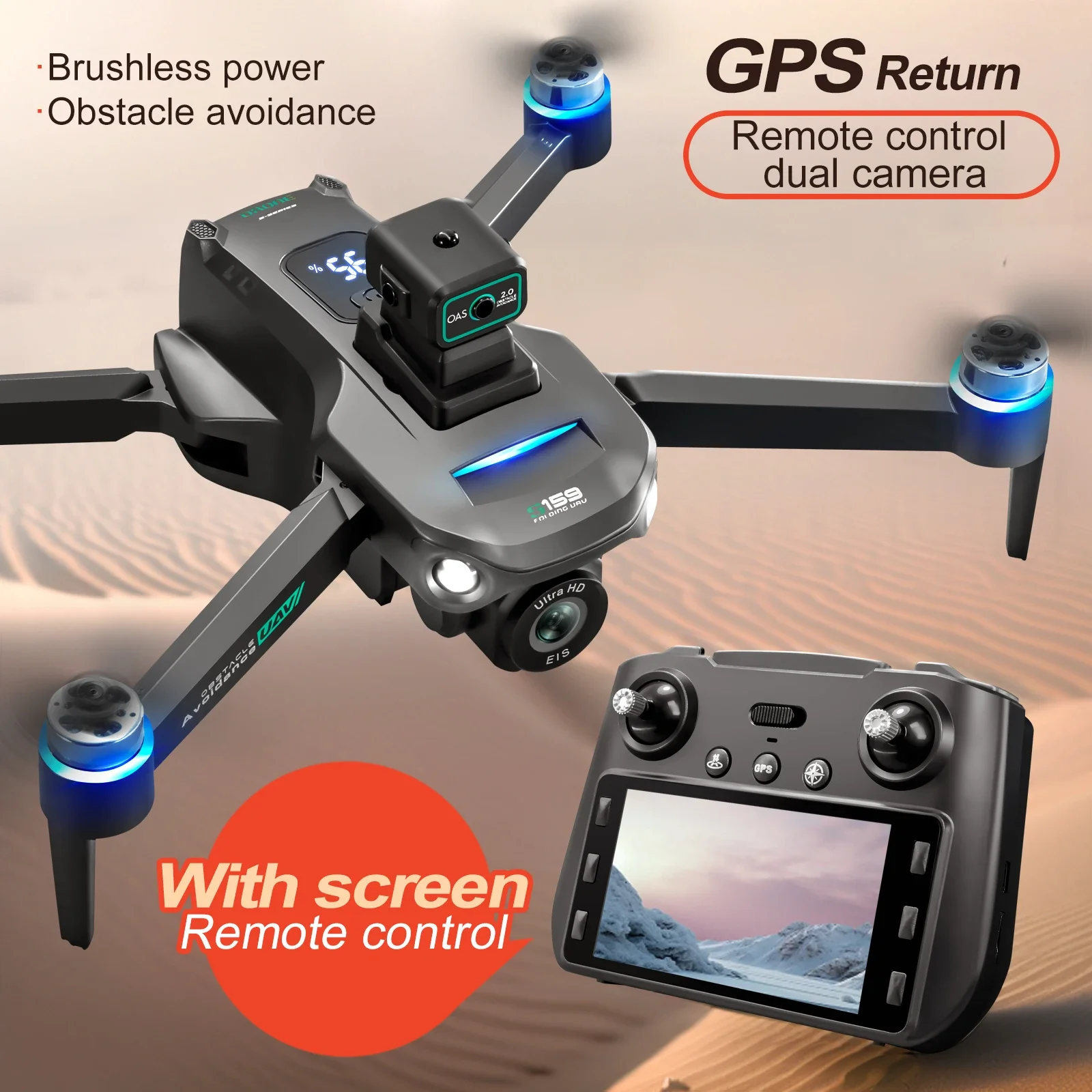Drone Rc Gps S159 - S159 GPS Drone Professional 8K Camera