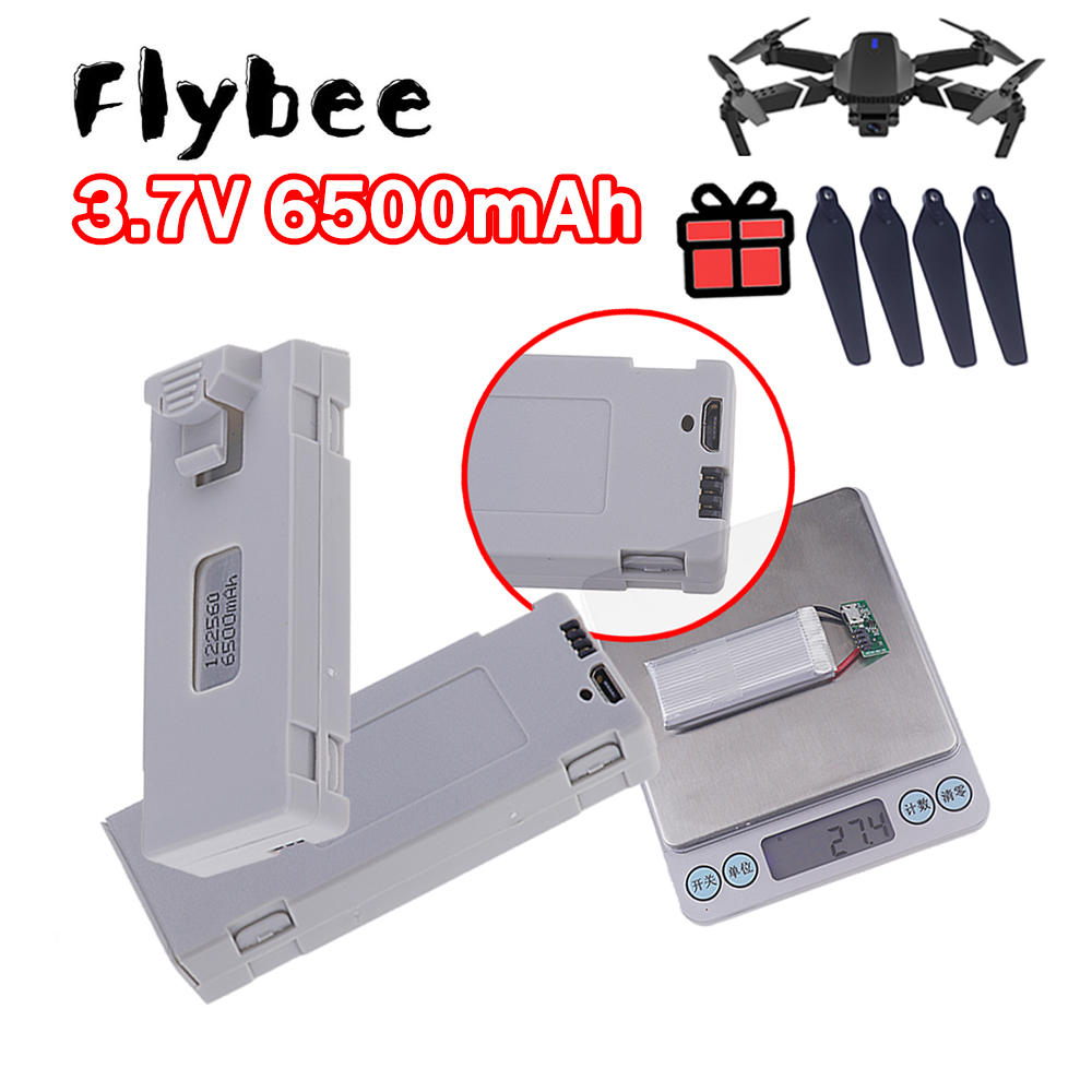 Drone Rc E99 K3 - Rechargeable 6500mah E88 Drone Battery 3.7V
