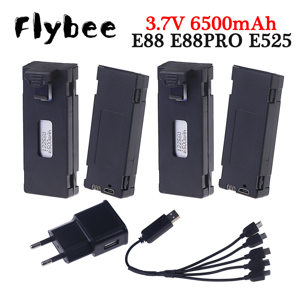 Drone Rc E99 K3 - Rechargeable 3.7V 6500mAh Battery an Charger