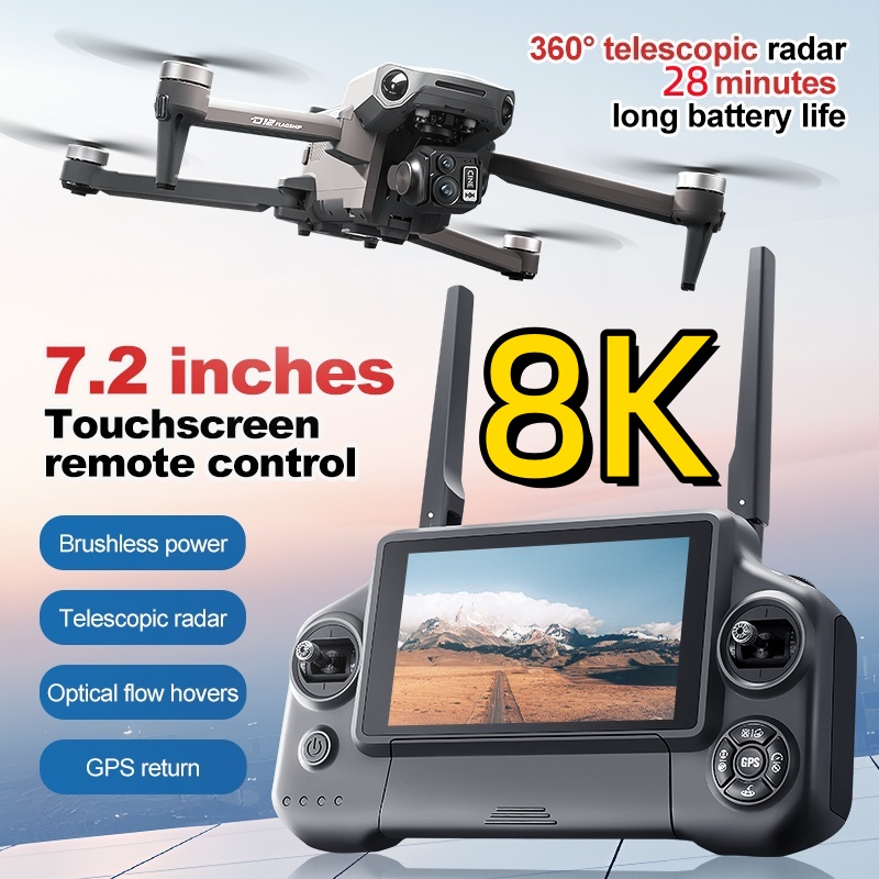 8K 3 Axis Gimbal Brushless 7.2 - Drone Gps Rc Tt36 ulasan dan harga