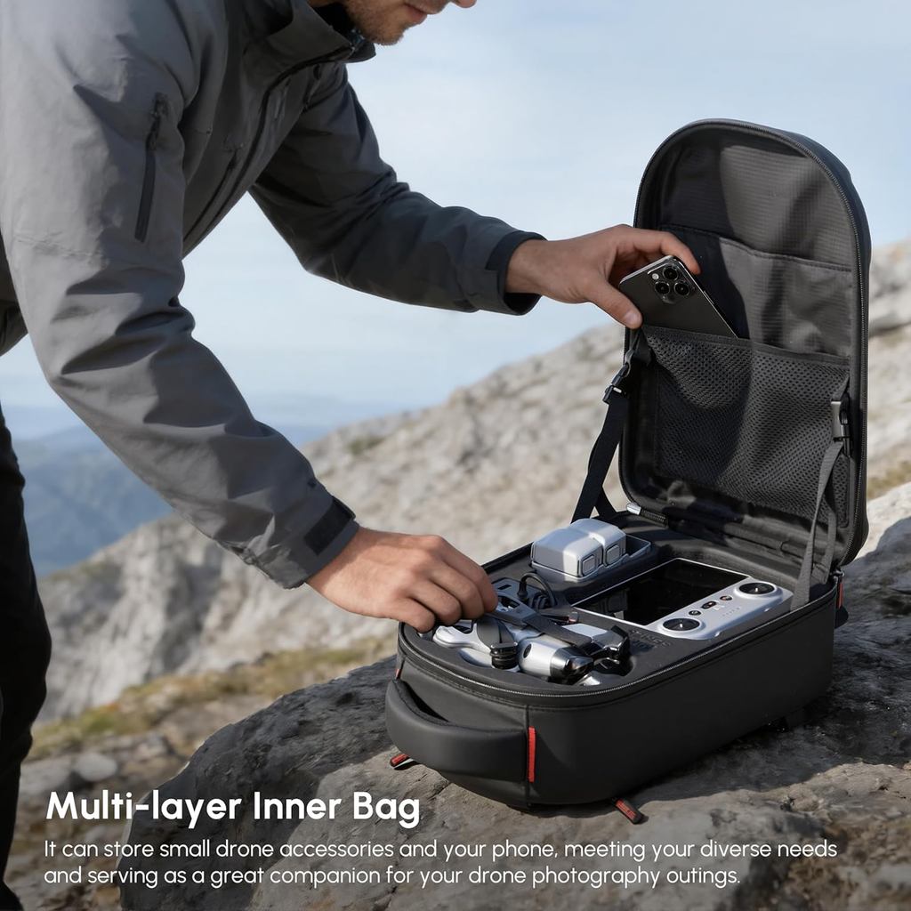 Waterproof Hard Carrying Backp - Drone Dji Rc Mini 3 ulasan dan harga