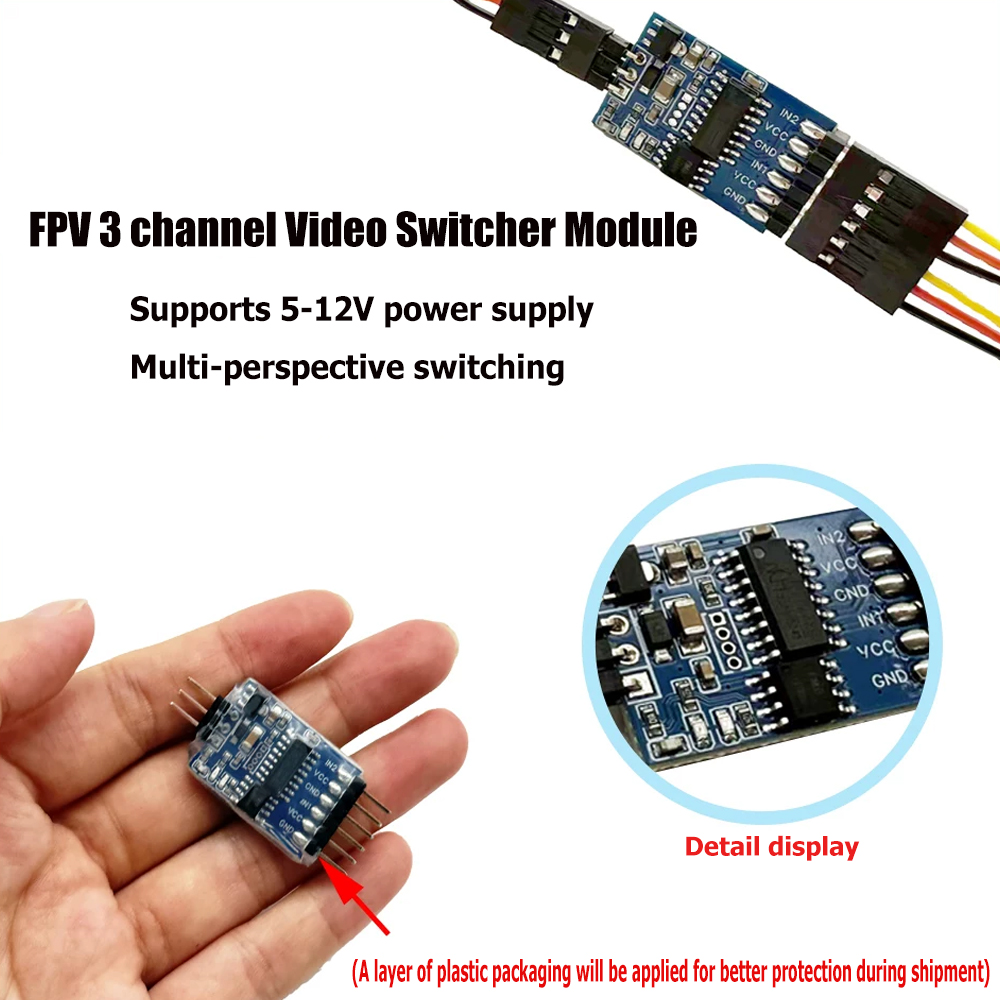 5.8G 3 Channel Video Switcher  - Drone Rc Camera ulasan dan harga