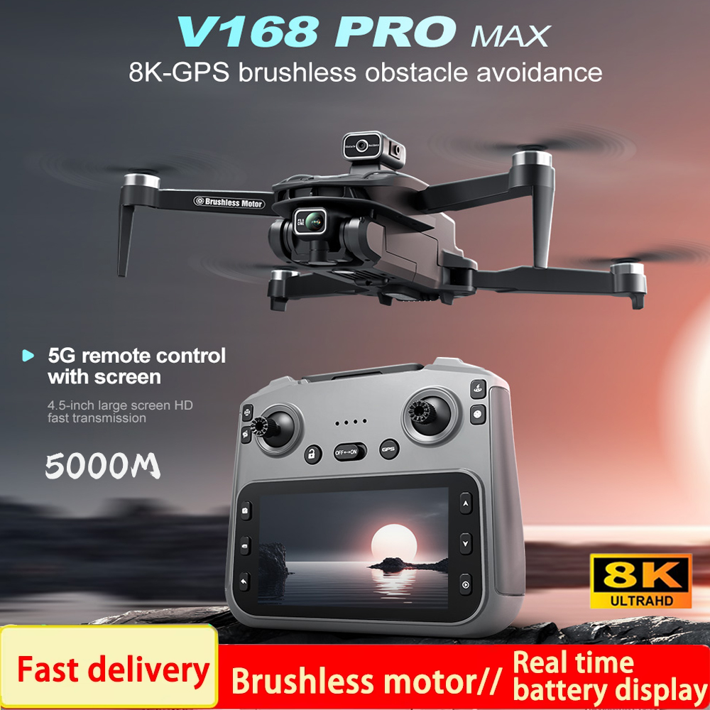 2025 V168 Pro MAX GPS Drone 8K - Drone Gps Rc Tt36 ulasan dan harga