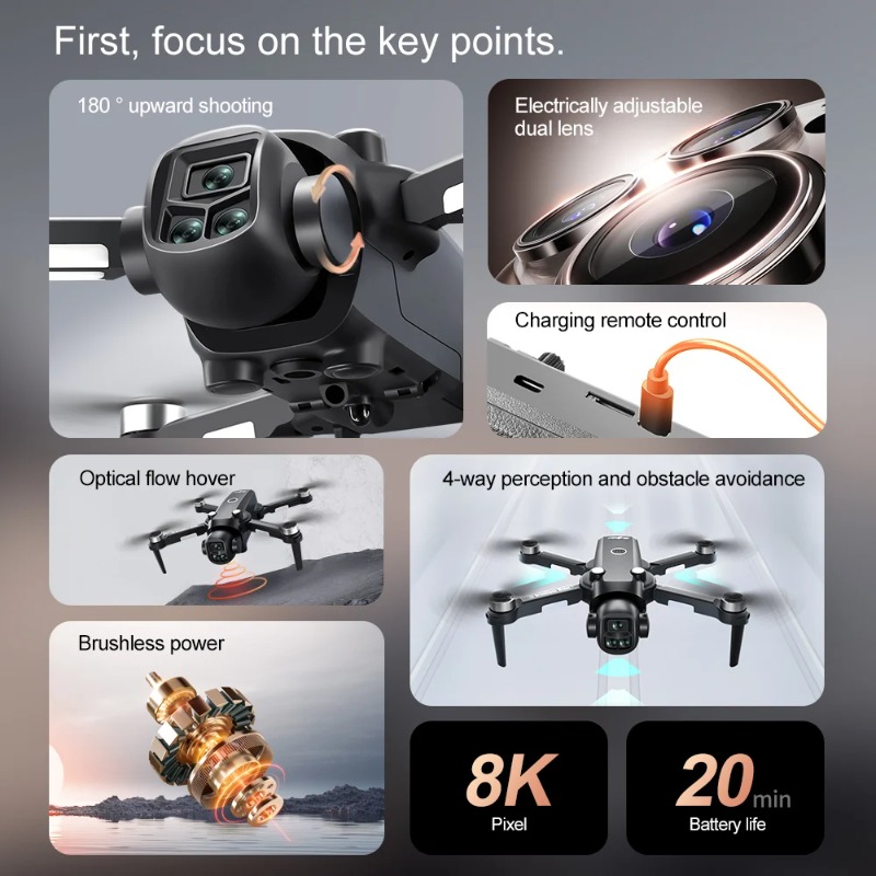 Professional Lenovo V156MAX RC - Drone Smart Rc Foldable ulasan dan harga