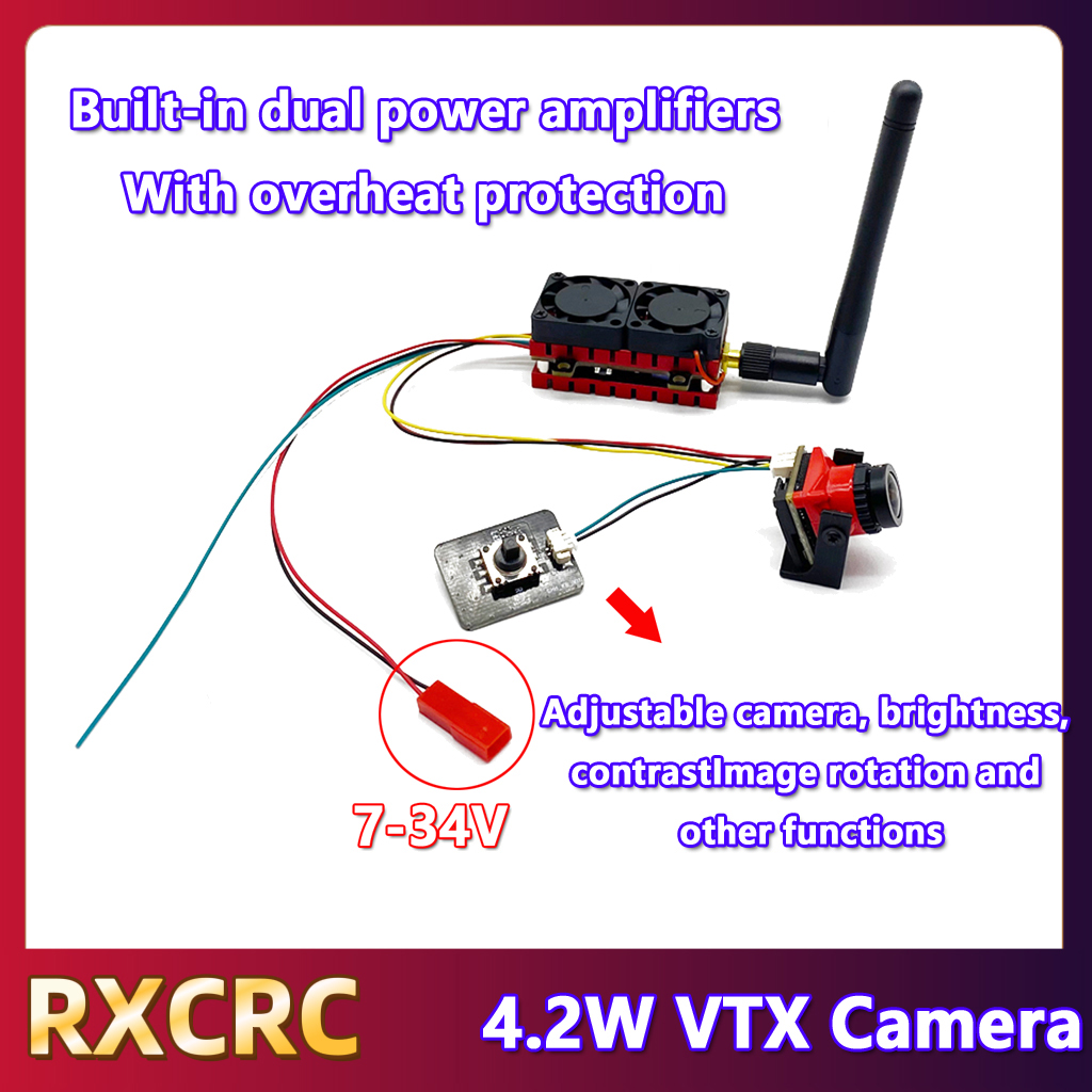 RXCRC 5.8G 48CH 4.2W High Powe - Drone Rc Camera ulasan dan harga