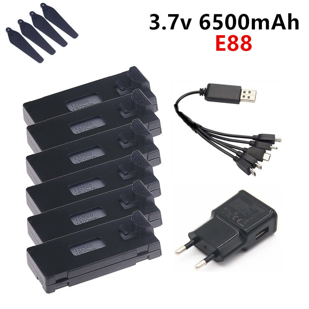 3.7V 6500mAh Lipo Battery For  - Drone Rc E99 K3 ulasan dan harga