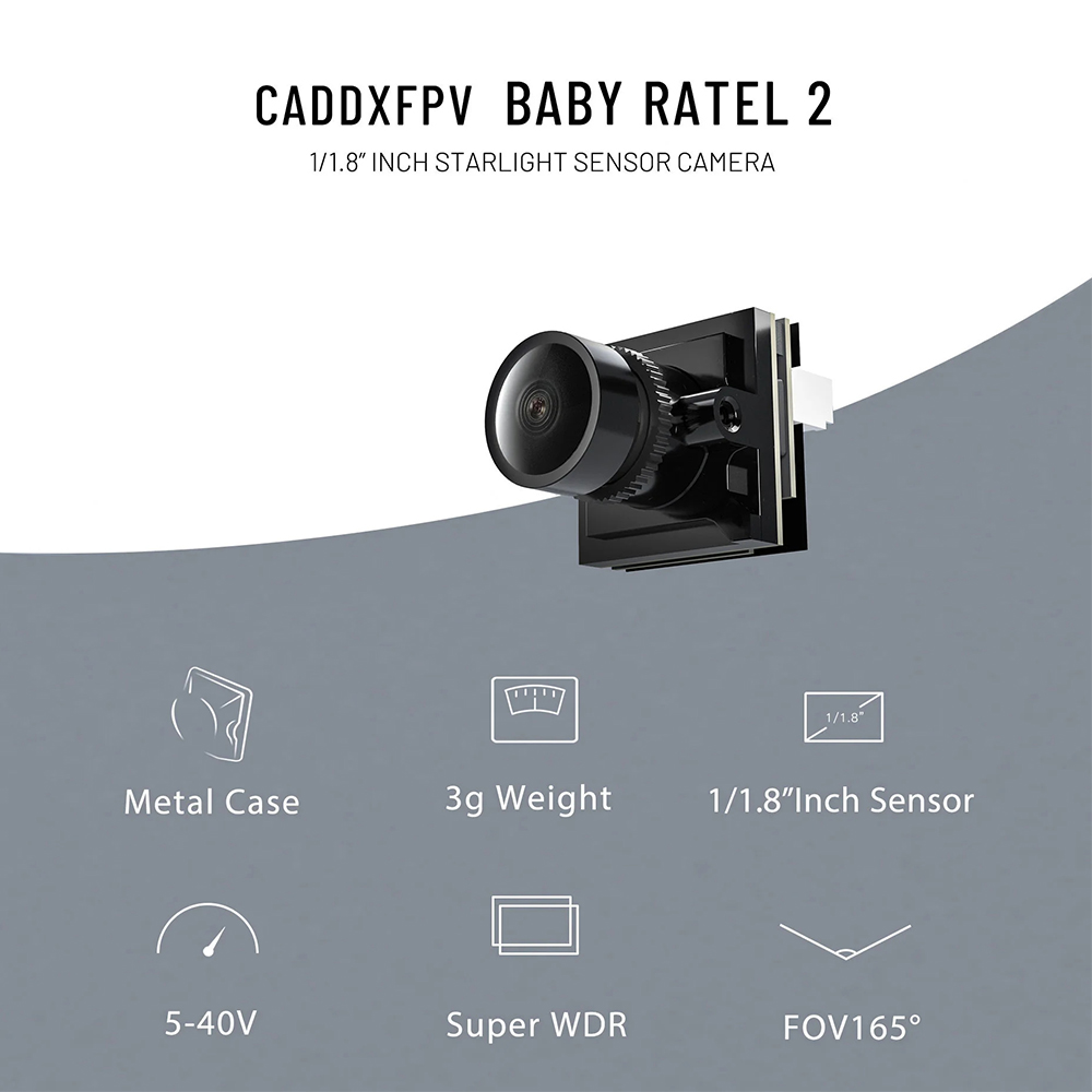 CADDX Micro FPV Camera Ratel 2 - Drone Rc Camera ulasan dan harga