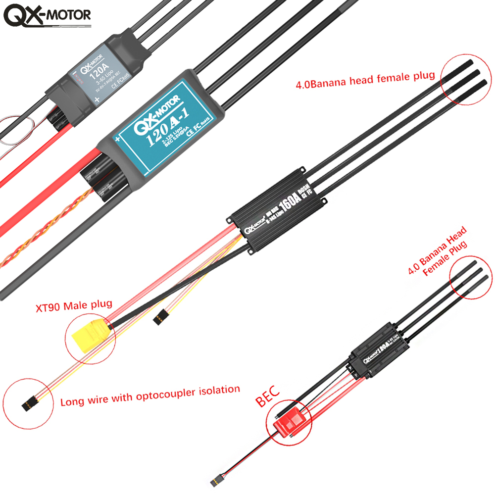 QX-MOTOR Brushless ESC series  - Drone Motor Rc Car ulasan dan harga
