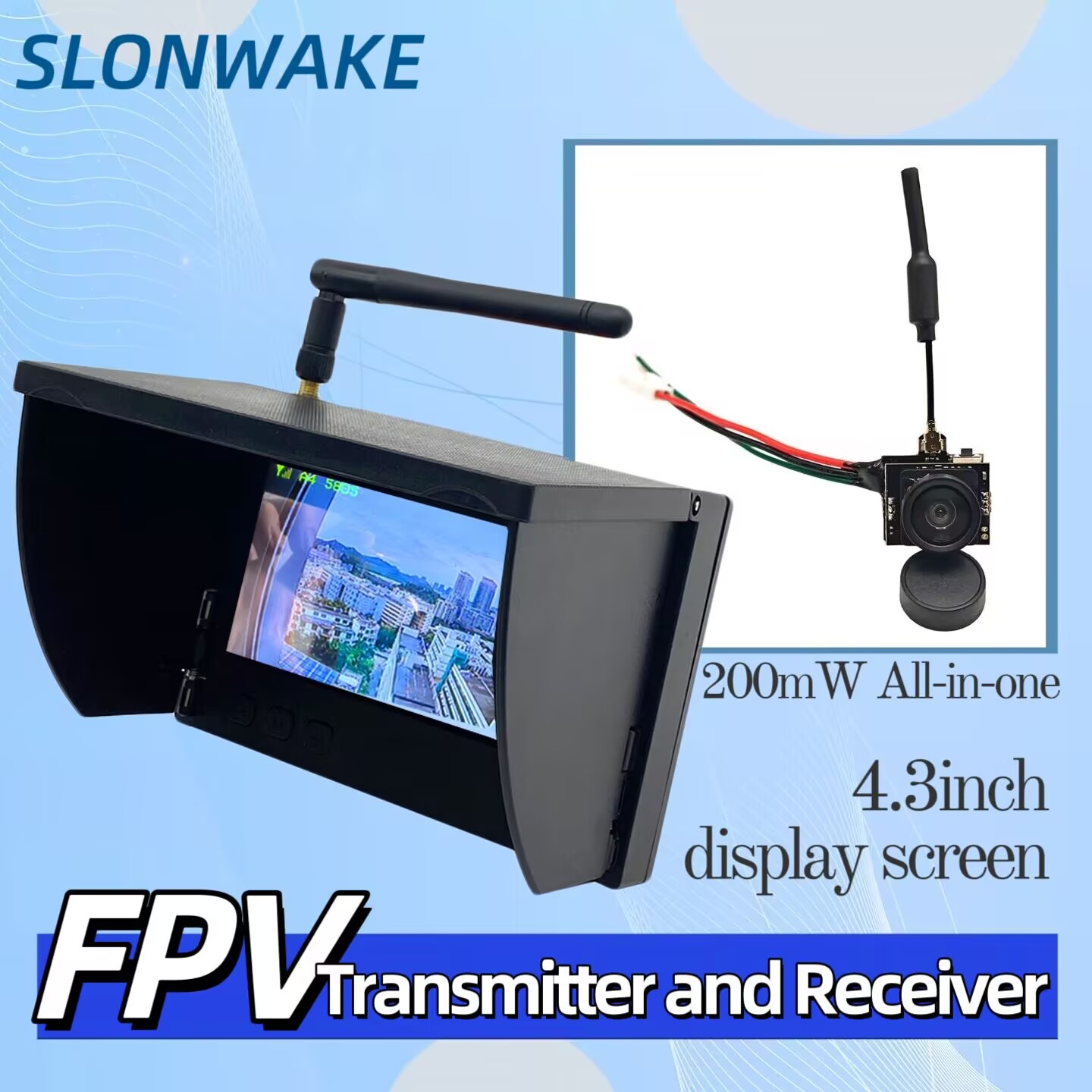 SLONWAKE 5.8G Analog Video Tra - Drone Rc Camera ulasan dan harga