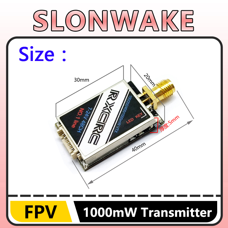 SLONWAKE  5.8G 48CH 1W VTX 100 - Drone Rc Camera ulasan dan harga