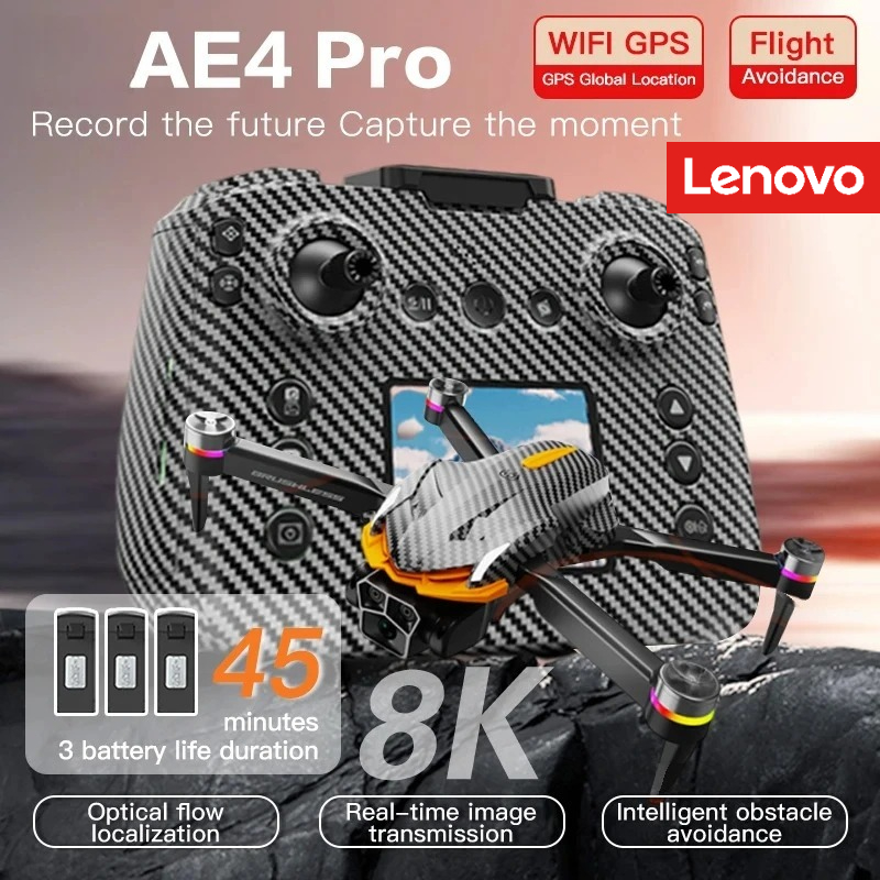 Lenovo AE4 Pro Drone 4K 8k Cam - Drone Gps Rc Tt36 ulasan dan harga