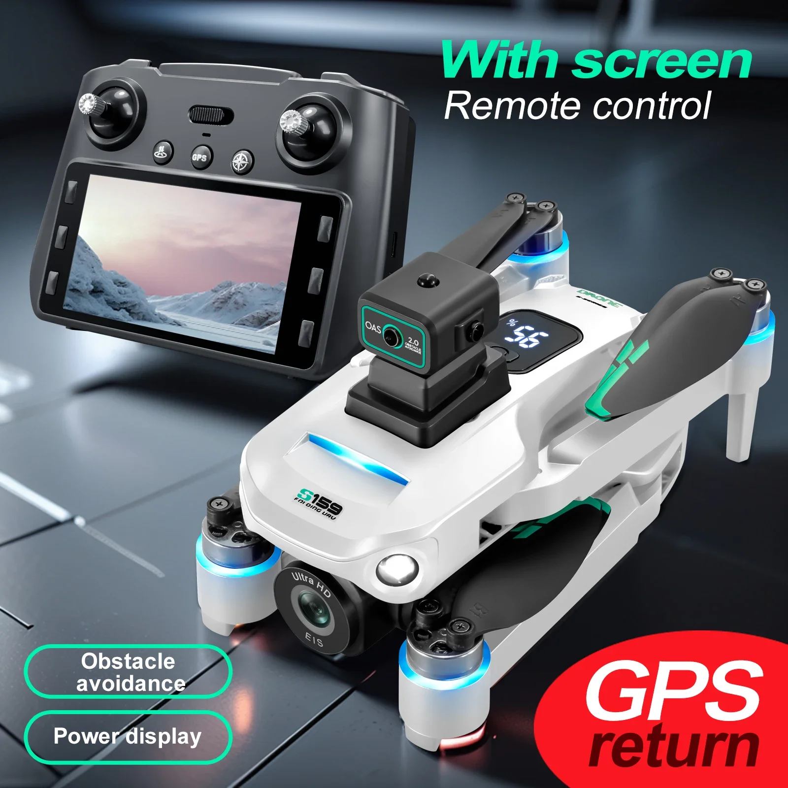 S159 GPS Drone Professional 8K - Drone Rc Gps S159 ulasan dan harga