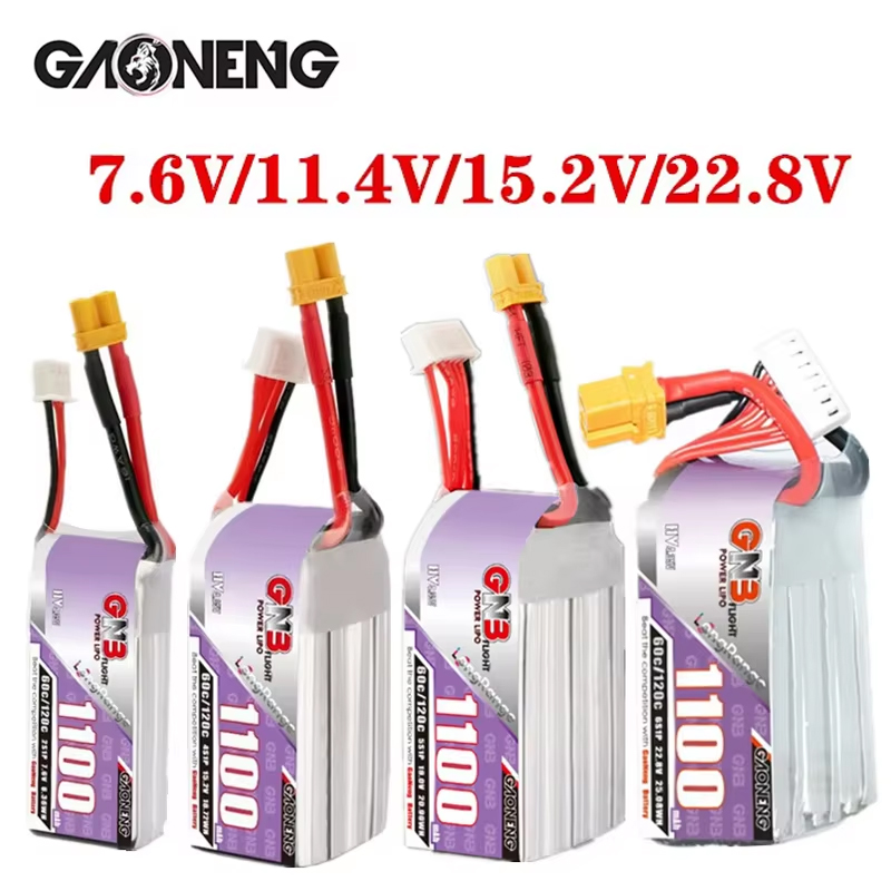 GNB 1100mAh 2S 3S 4S 6S 60C/12 - Drone Rc Race ulasan dan harga