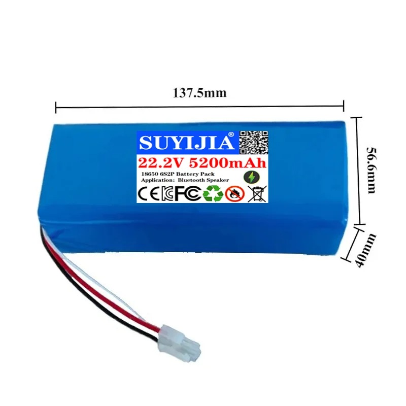 New 18650 Battery 22.2V 5200mA - Drone Rc Game ulasan dan harga