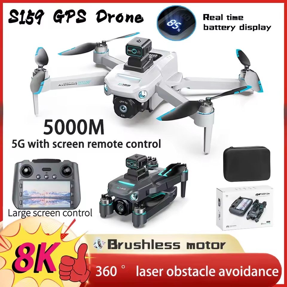NEW S159 GPS 5G WiFi FPV with  - Drone Rc Gps S159 ulasan dan harga