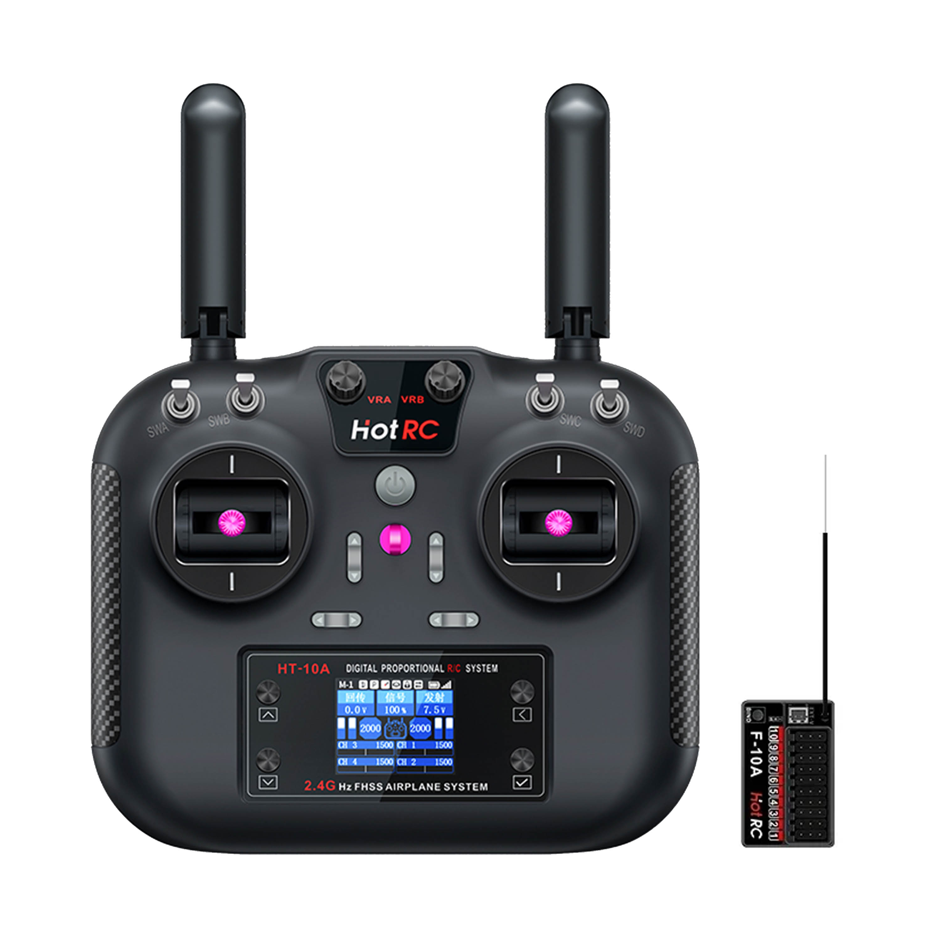 HotRC HT-10A Transmitter HT10A - Drone Motor Rc Car ulasan dan harga