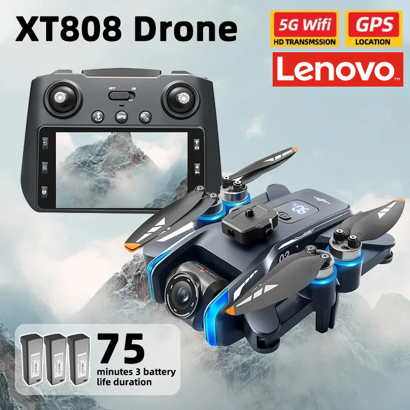 Lenovo XT808 Pro MAX Drone 4K  - Drone Gps Rc Tt36 ulasan dan harga
