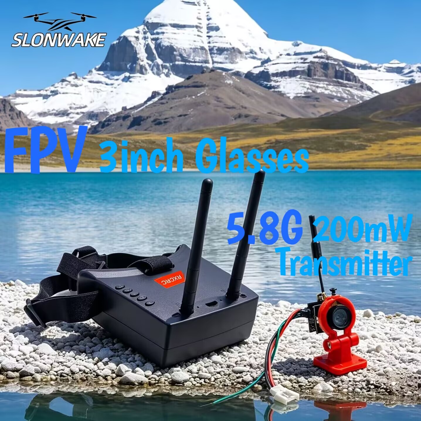 SLONWAKE 5.8G Analog VTX Trans - Drone Rc Camera ulasan dan harga