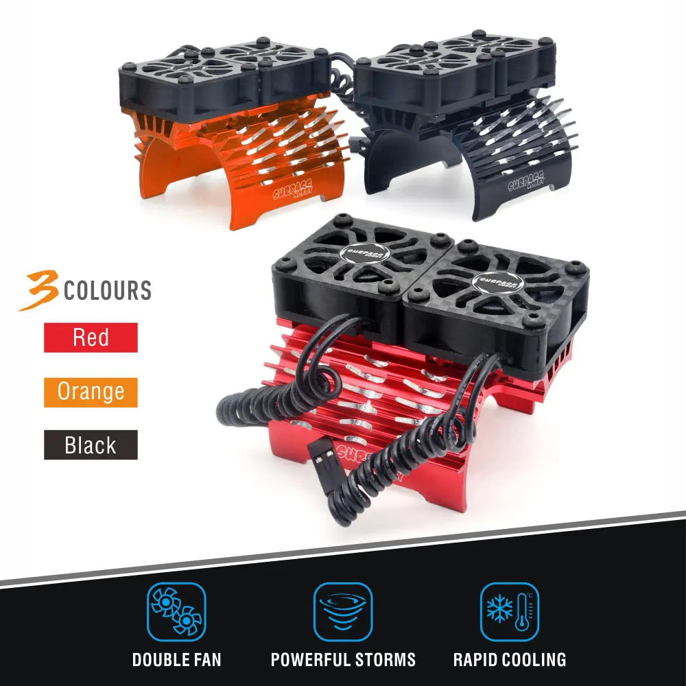 SURPASS HOBBY Dual Cooling Fan - Drone Motor Rc Car ulasan dan harga